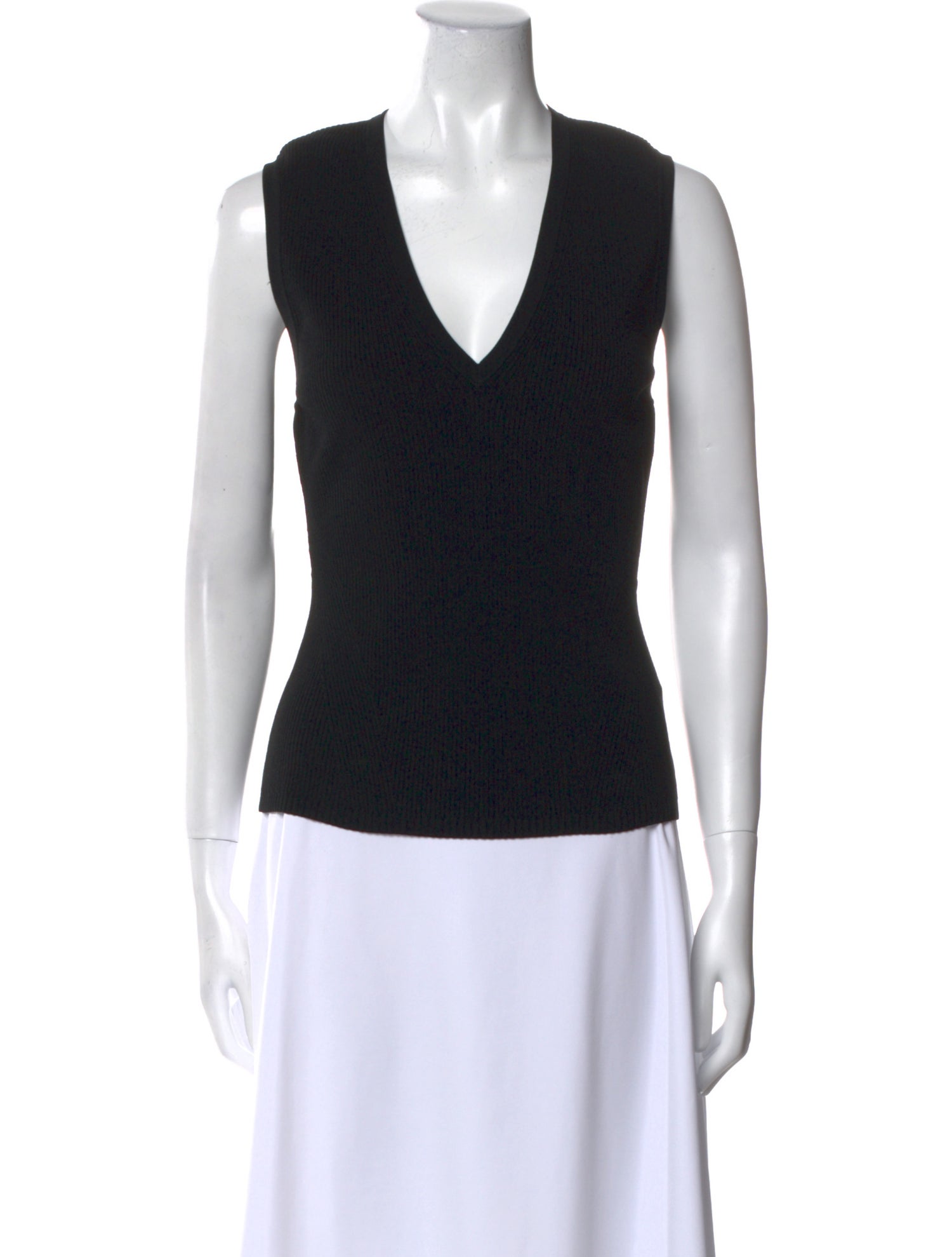 Veronica Beard V-Neck Sleeveless Top
