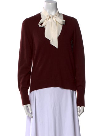 Veronica Beard Cashmere Tie Neck Sweater