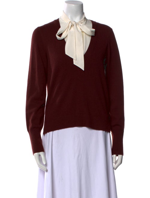 Veronica Beard Cashmere Tie Neck Sweater