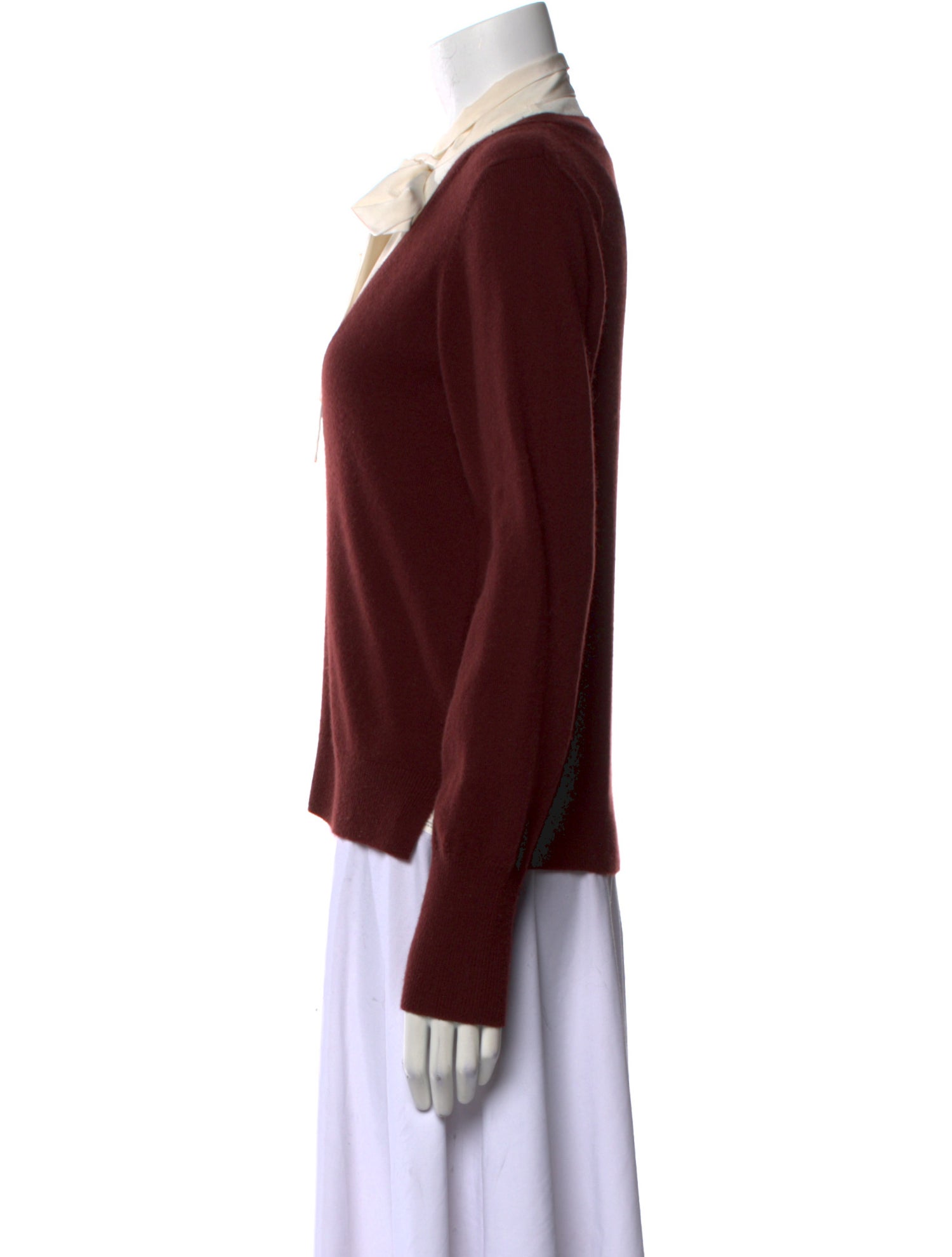 Veronica Beard Cashmere Tie Neck Sweater