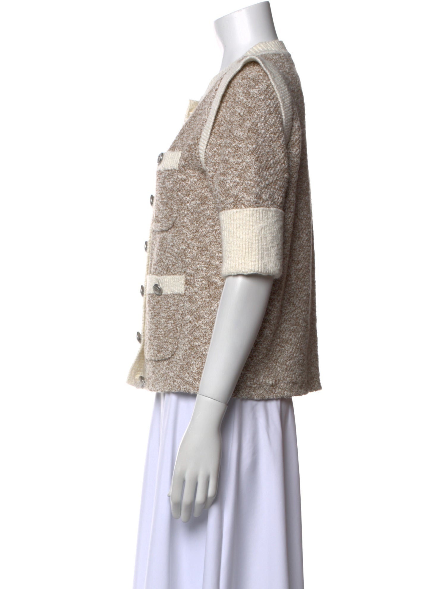 Veronica Beard Colorblock Pattern Crew Neck Sweater w/ Tags