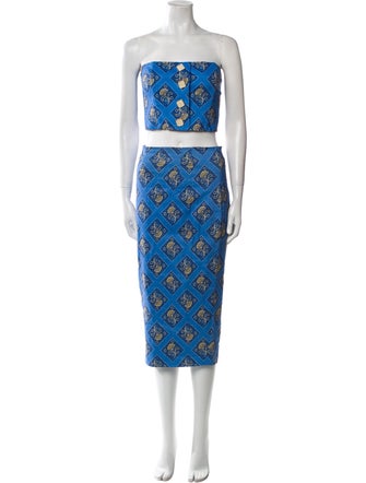 Veronica Beard Printed Skirt Set