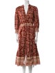 Veronica Beard Floral Print Long Dress