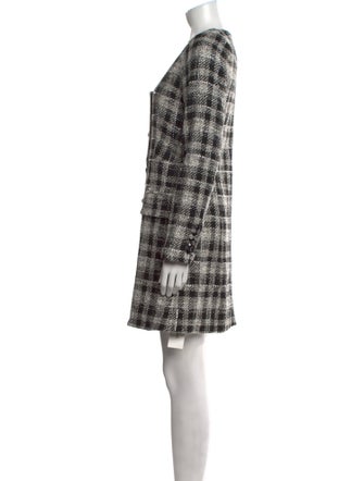 Veronica Beard Plaid Print Mini Dress