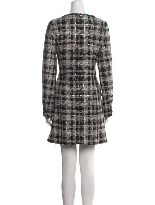 Veronica Beard Plaid Print Mini Dress