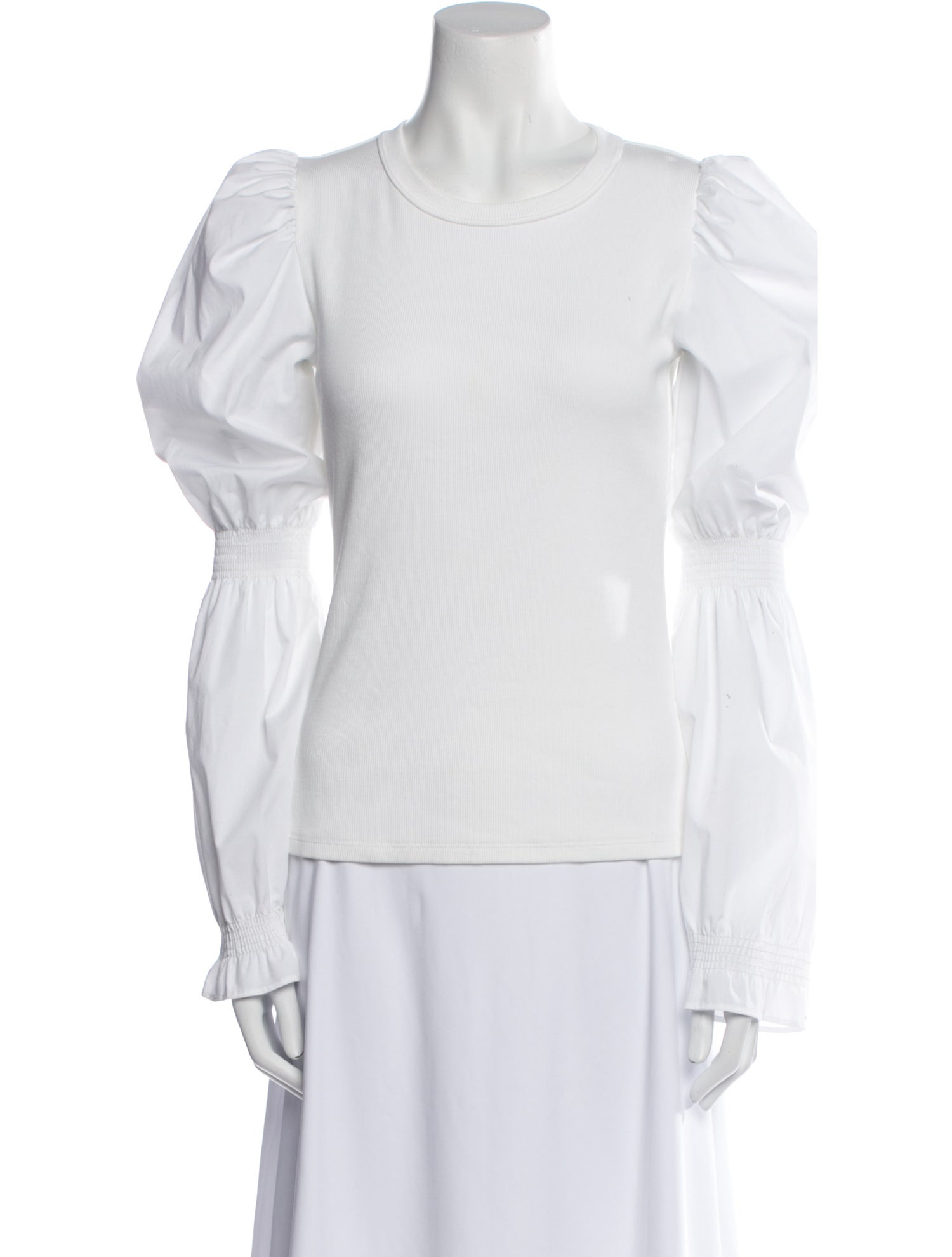 Veronica Beard Crew Neck Long Sleeve Top