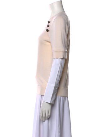 Veronica Beard Merino Wool Scoop Neck Sweatshirt