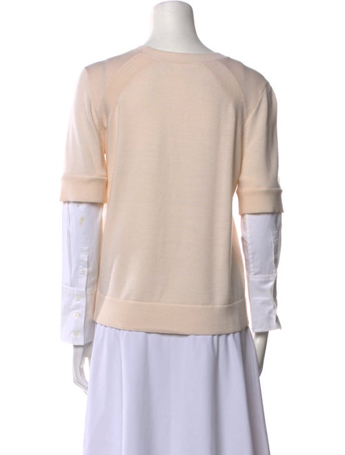 Veronica Beard Merino Wool Scoop Neck Sweatshirt
