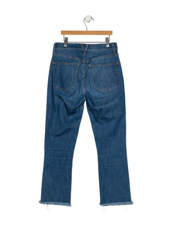Veronica Beard Mid-Rise Straight Leg Jeans