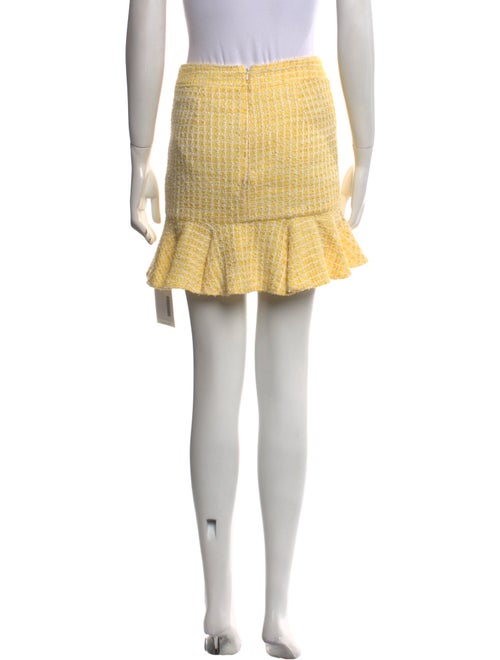 Veronica Beard Tweed Pattern Mini Skirt