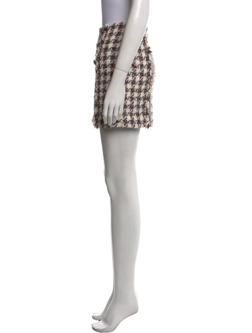 Veronica Beard Tweed Pattern Mini Skirt