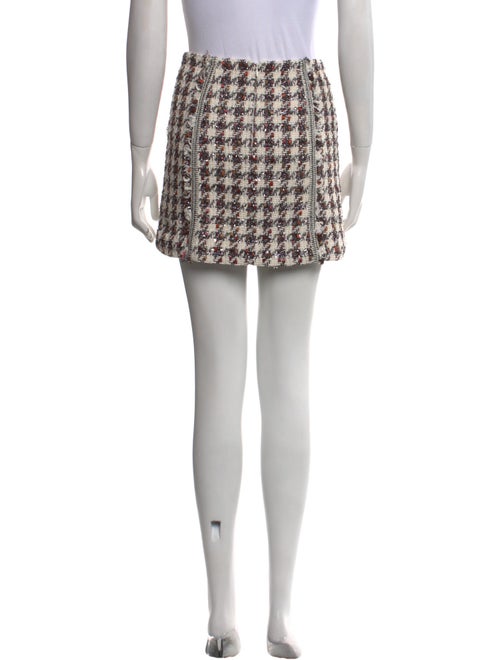 Veronica Beard Tweed Pattern Mini Skirt