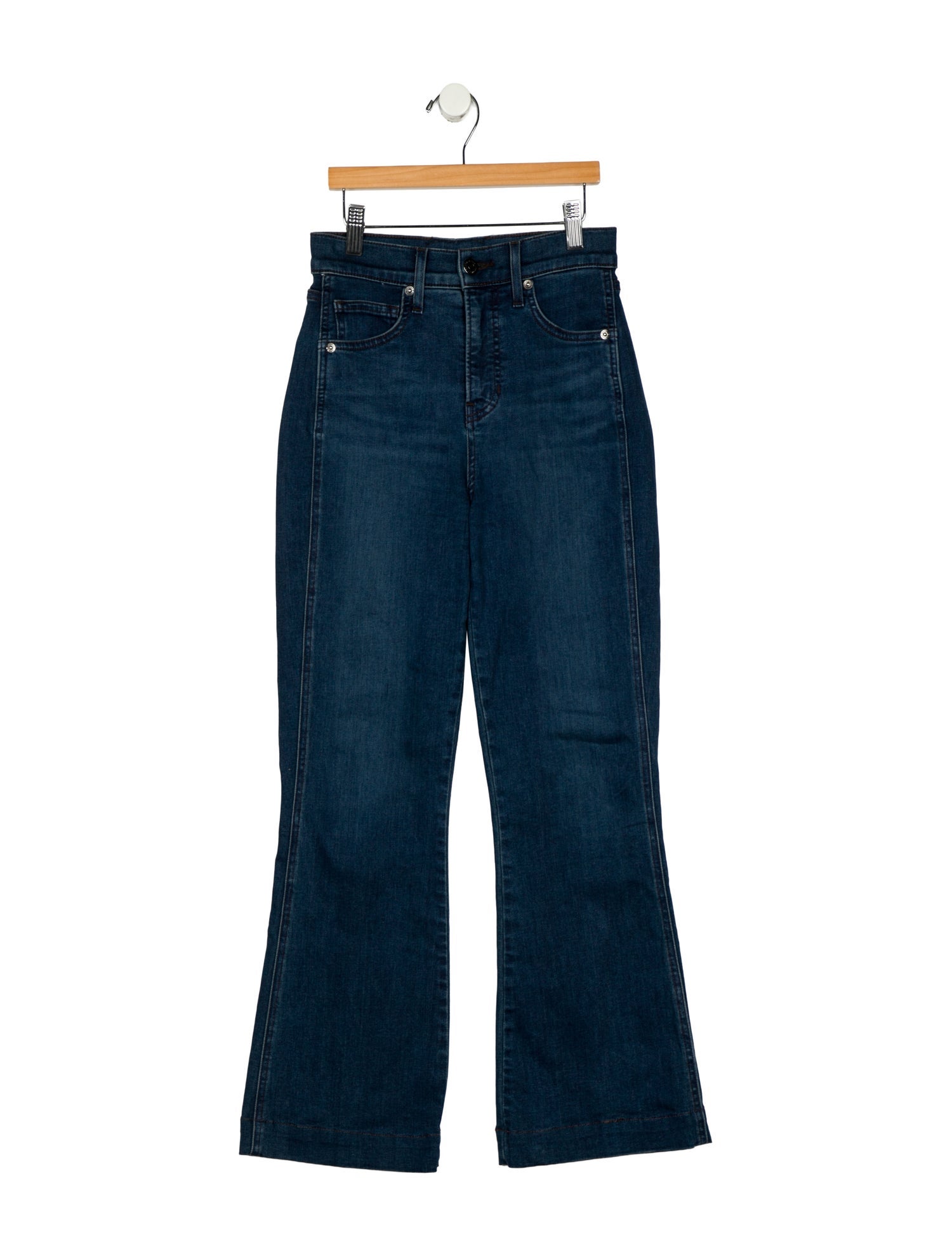 Veronica Beard High-Rise Wide Leg Jeans