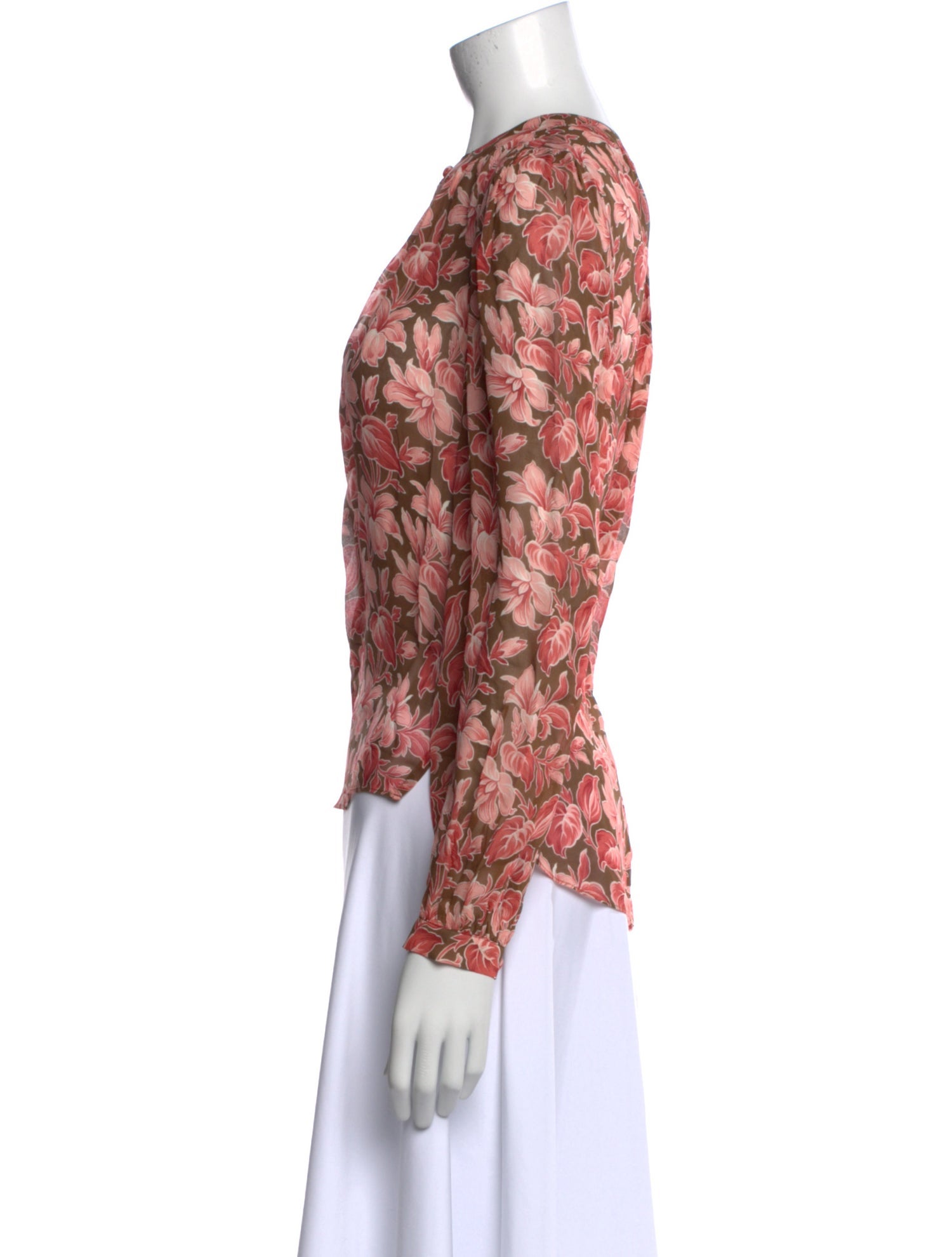 Veronica Beard Silk Floral Print Blouse w/ Tags