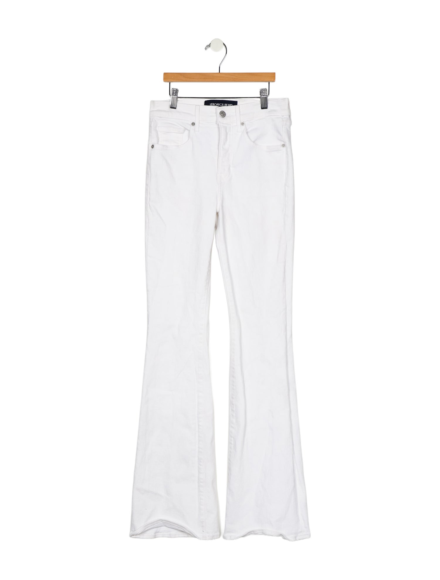 Veronica Beard Mid-Rise Wide Leg Jeans