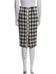 Veronica Beard Plaid Print Knee-Length Skirt