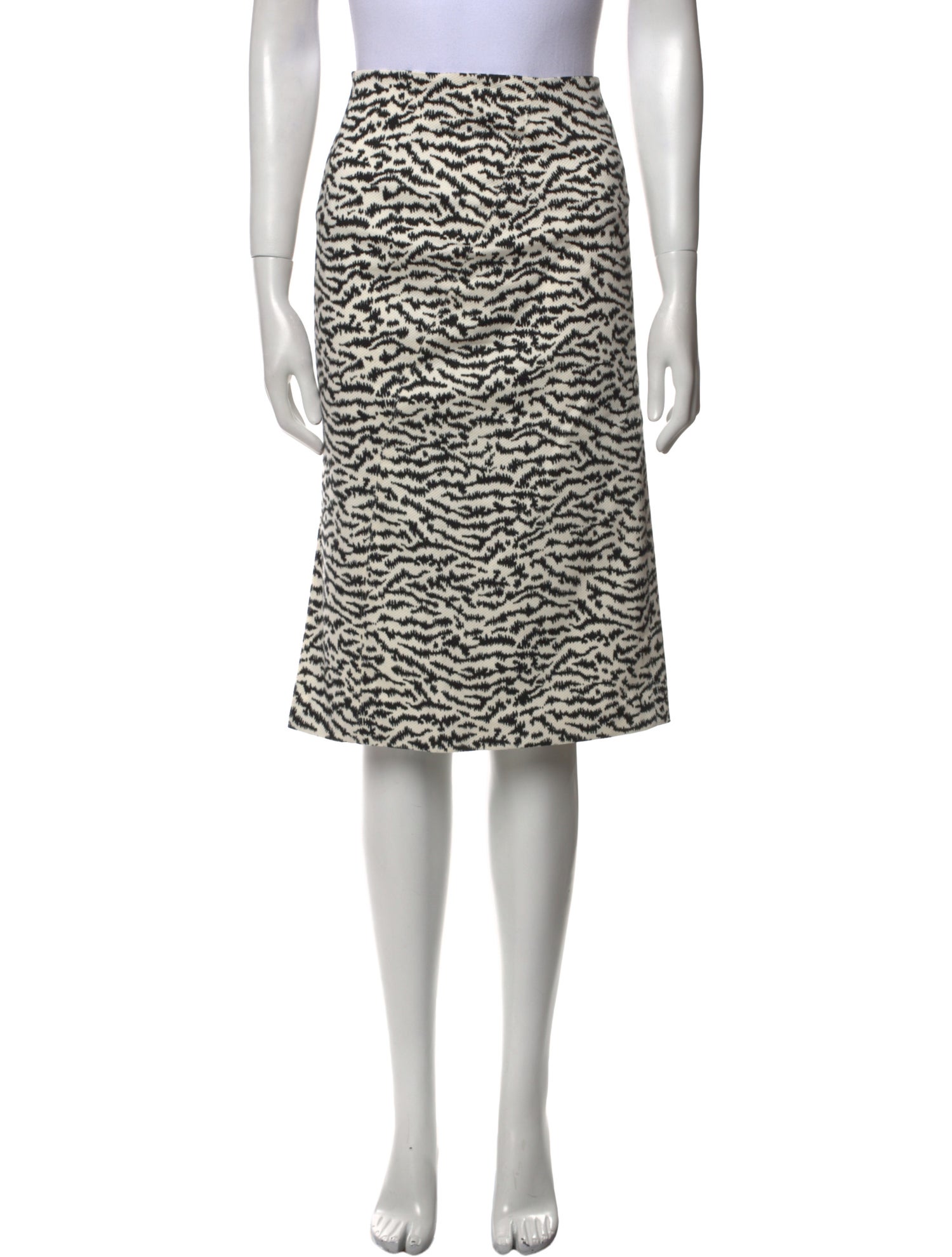 Veronica Beard Animal Print Knee-Length Skirt