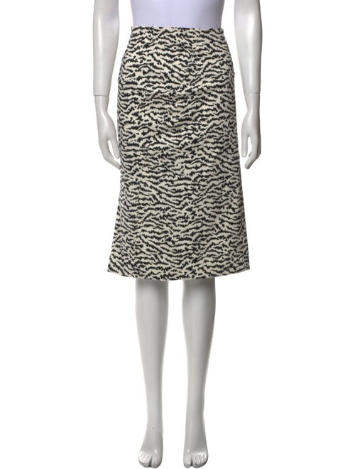 Veronica Beard Animal Print Knee-Length Skirt