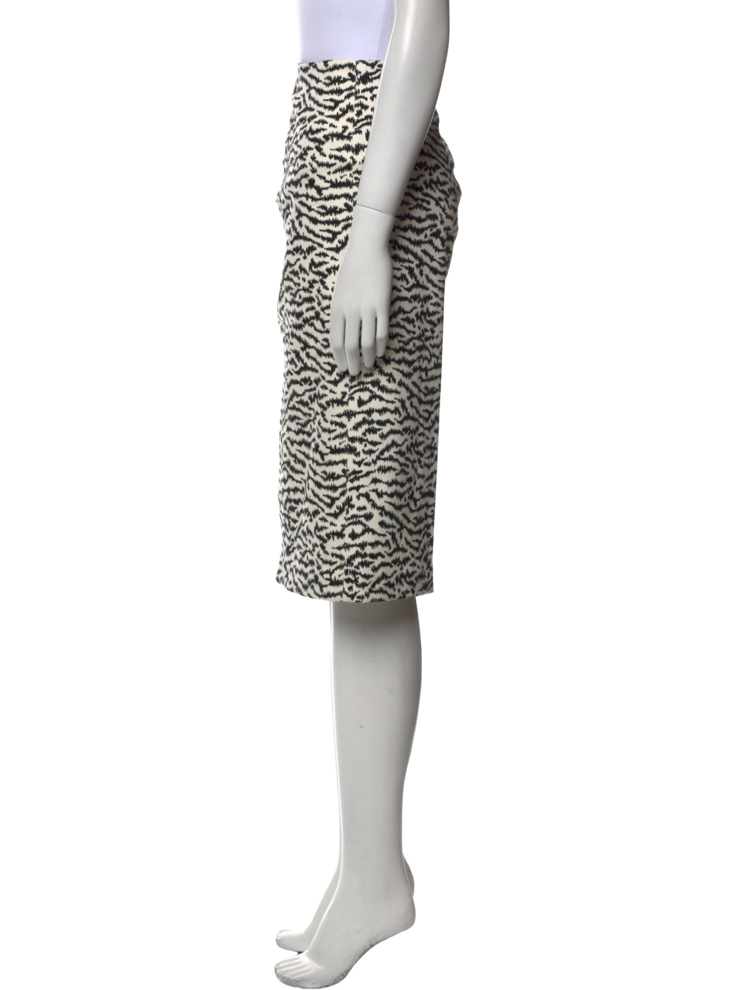 Veronica Beard Animal Print Knee-Length Skirt