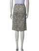 Veronica Beard Animal Print Knee-Length Skirt