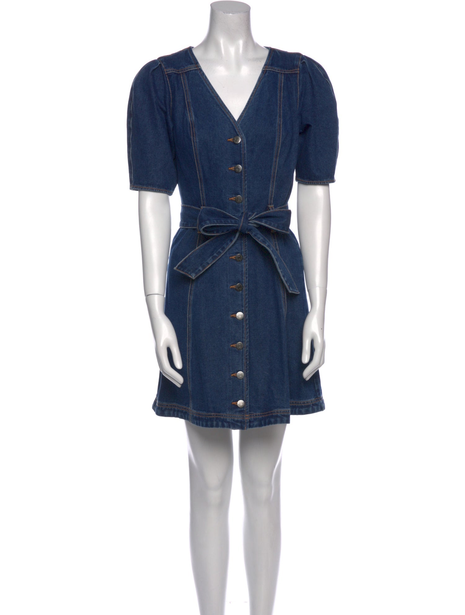 Veronica Beard V-Neck Mini Dress