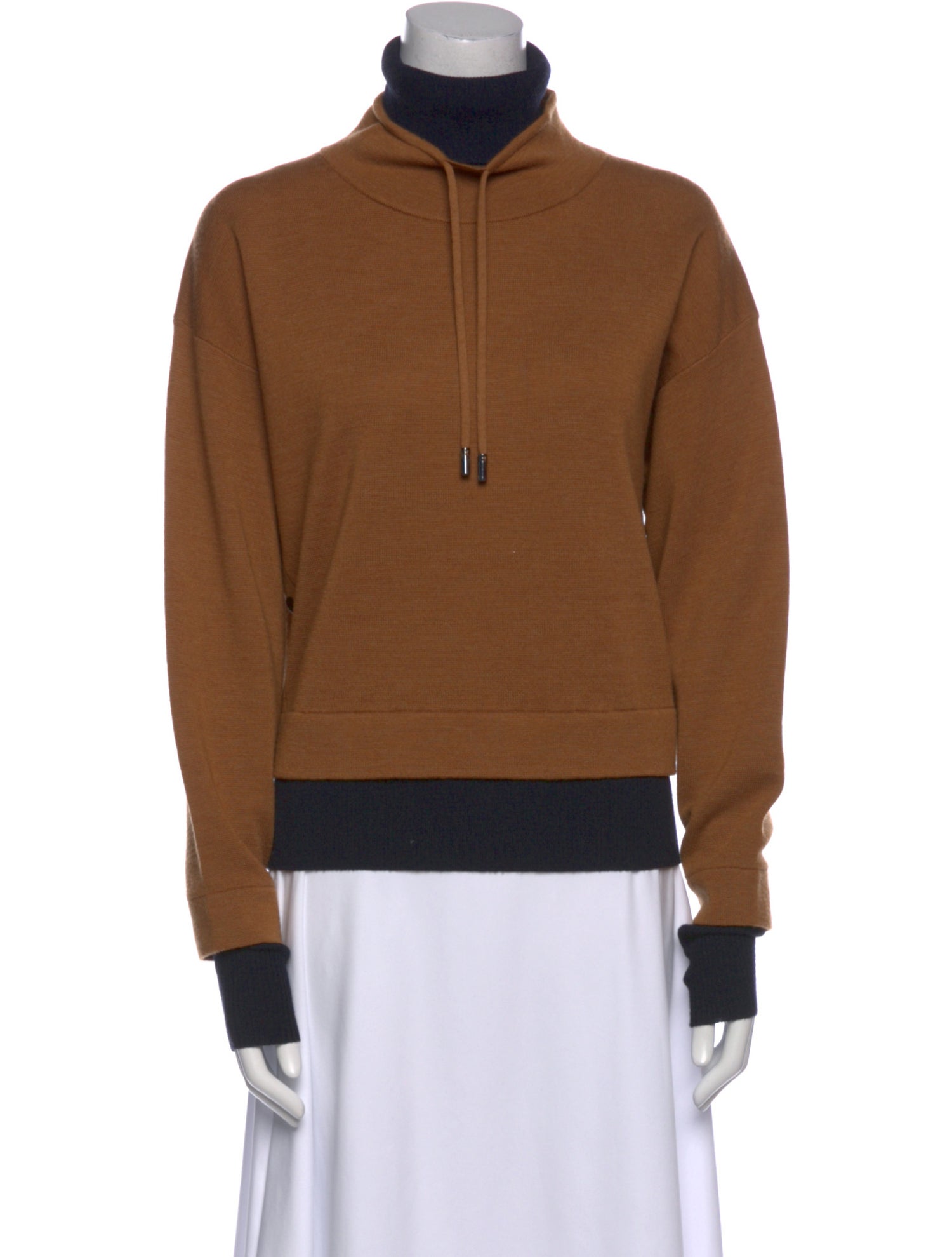 Veronica Beard Merino Wool Turtleneck Sweatshirt
