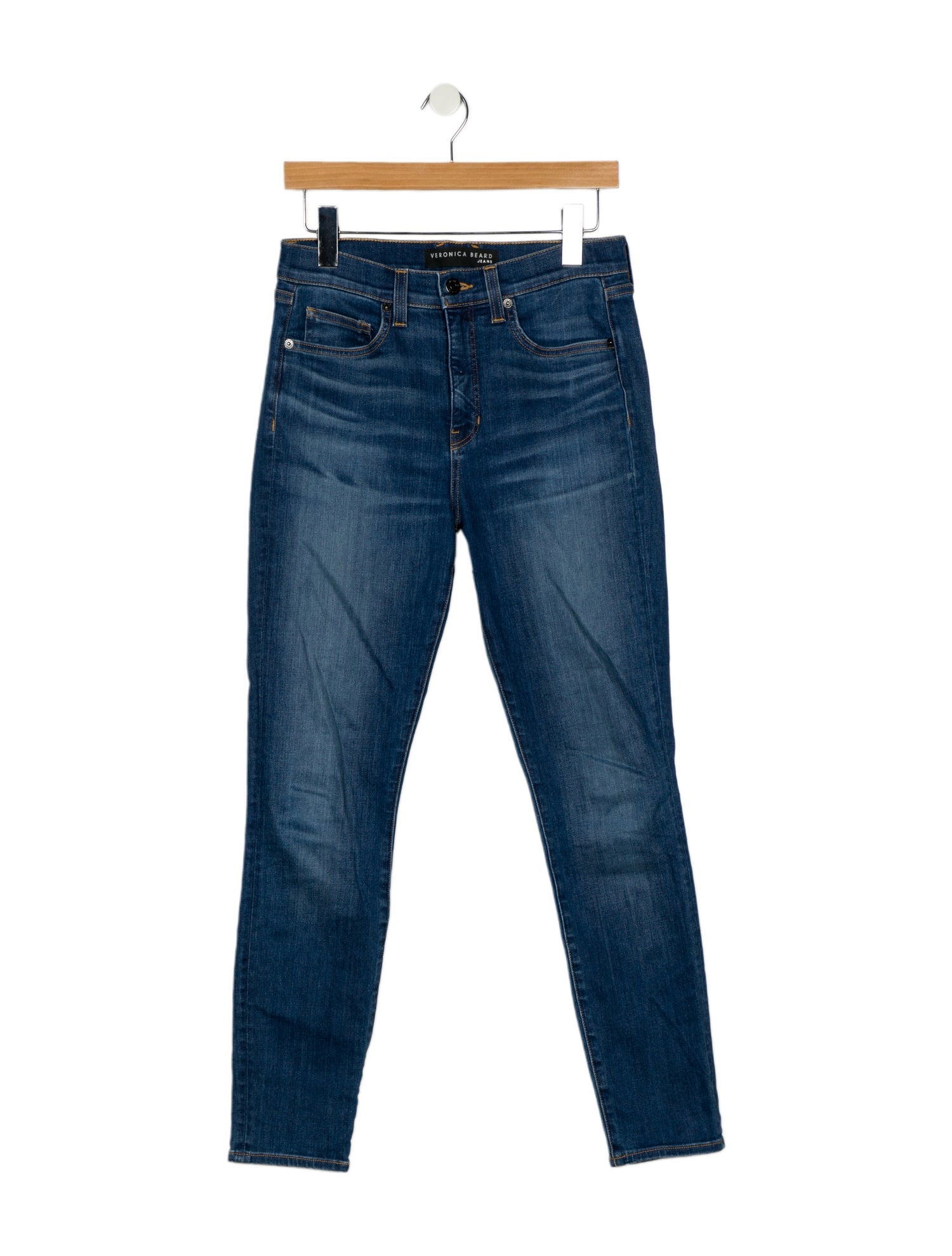 Veronica Beard Mid-Rise Skinny Leg Jeans