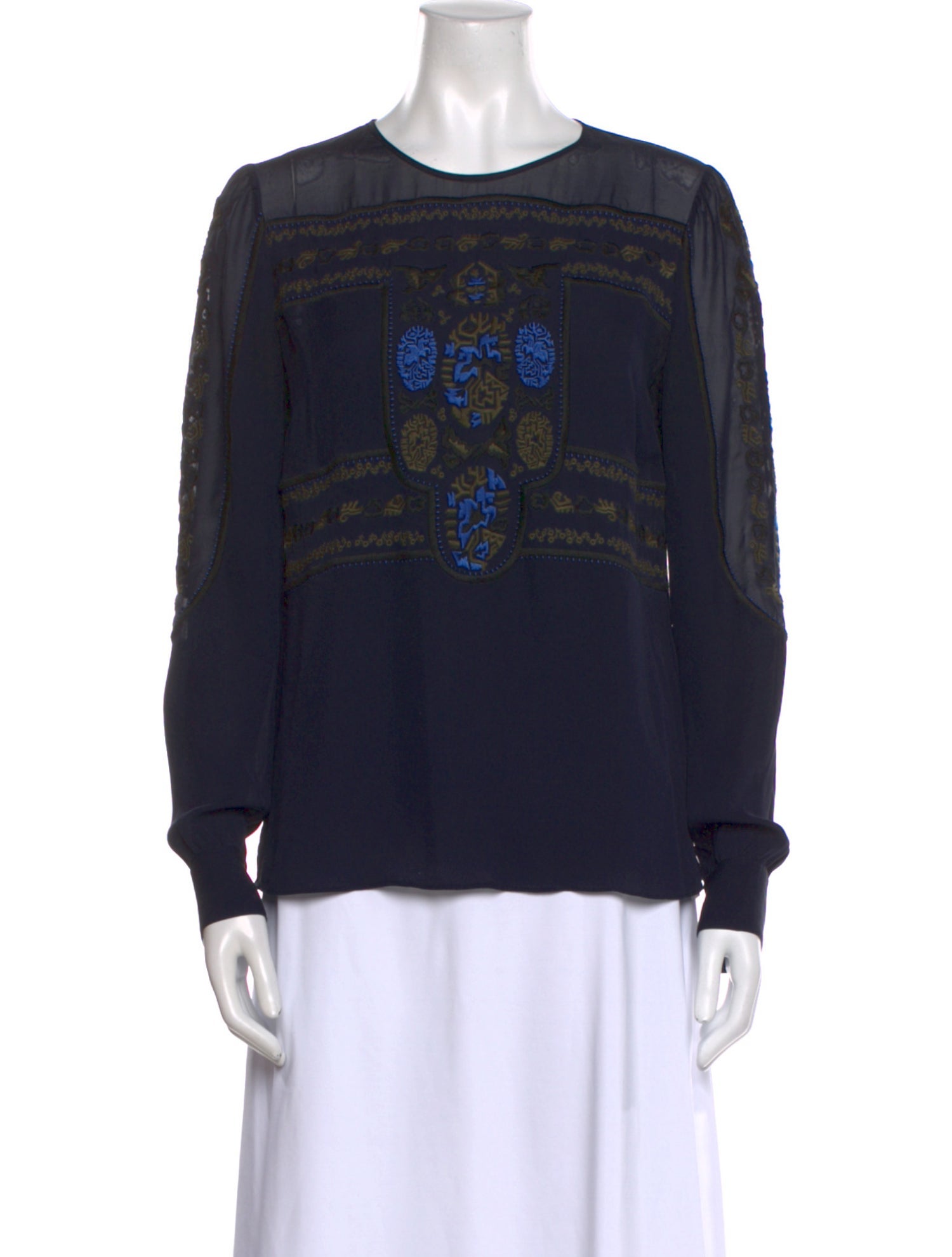 Veronica Beard Silk Printed Sweatshirt