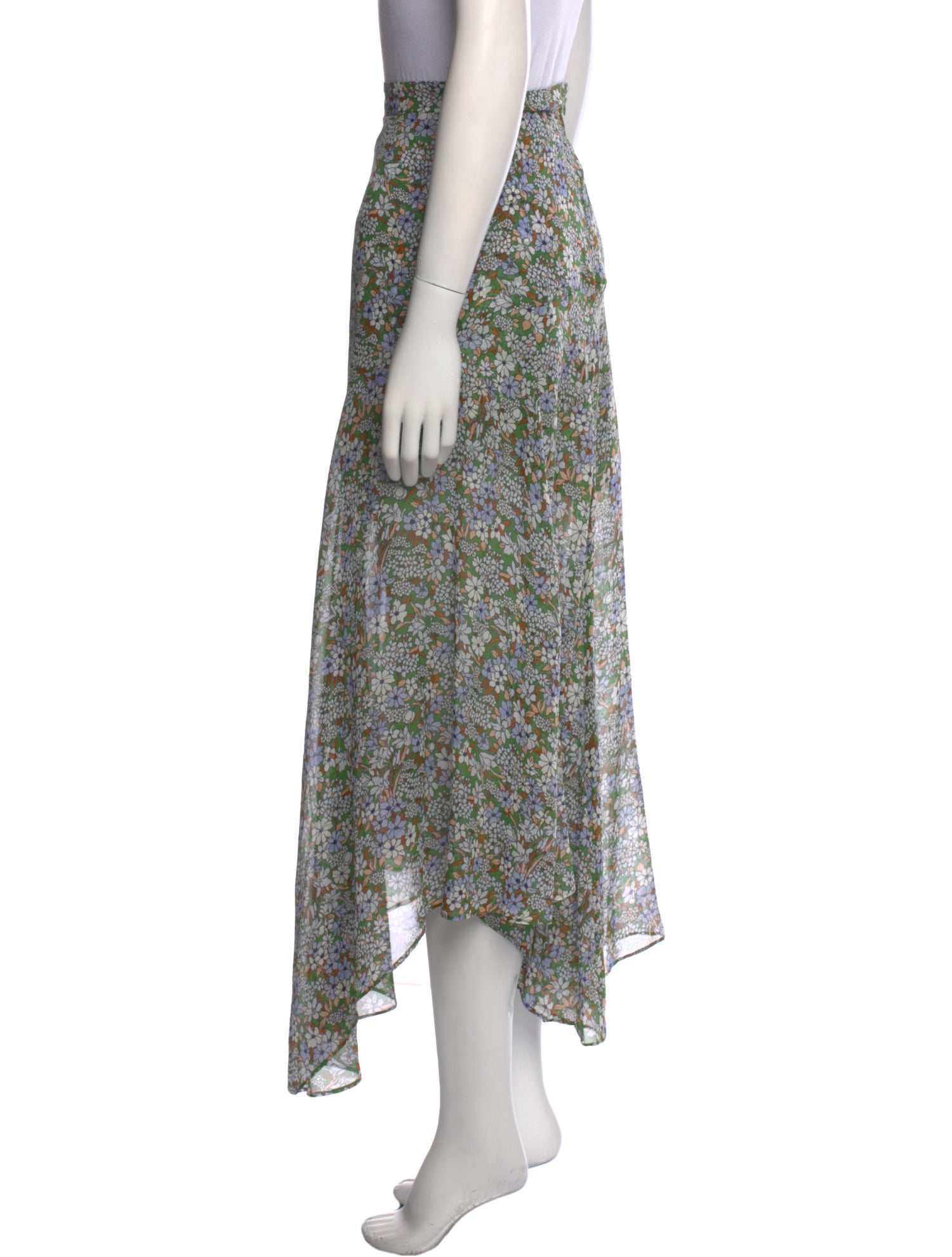 Veronica Beard Silk Midi Length Skirt