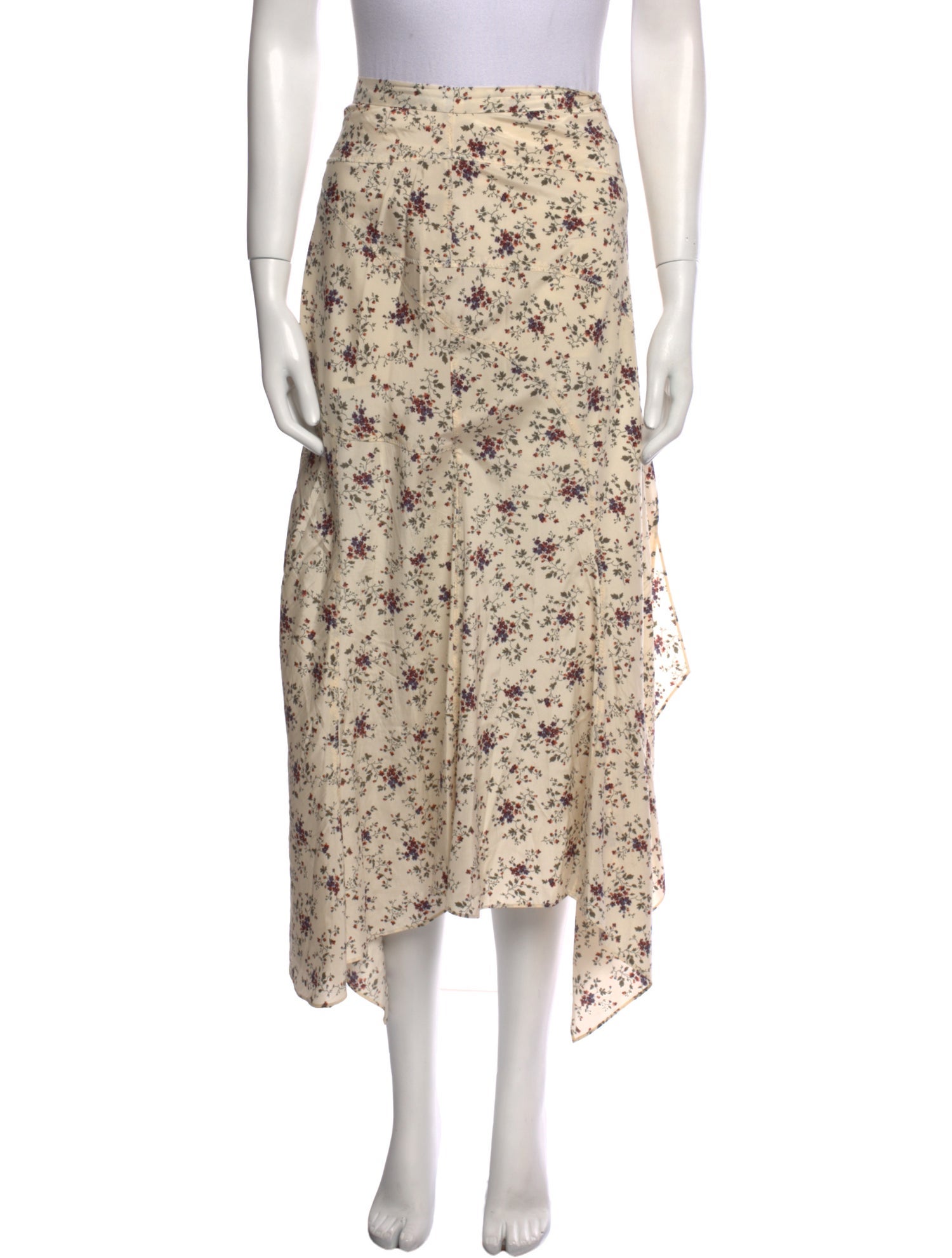 Veronica Beard Silk Midi Length Skirt