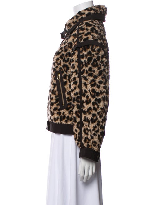Veronica Beard Animal Print Faux Fur Jacket