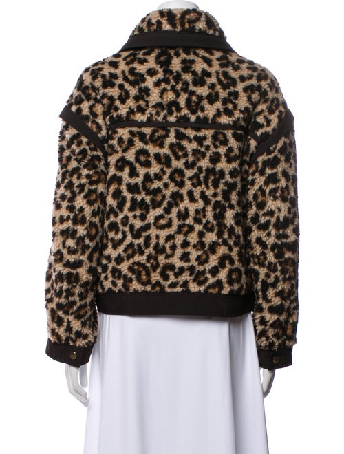 Veronica Beard Animal Print Faux Fur Jacket