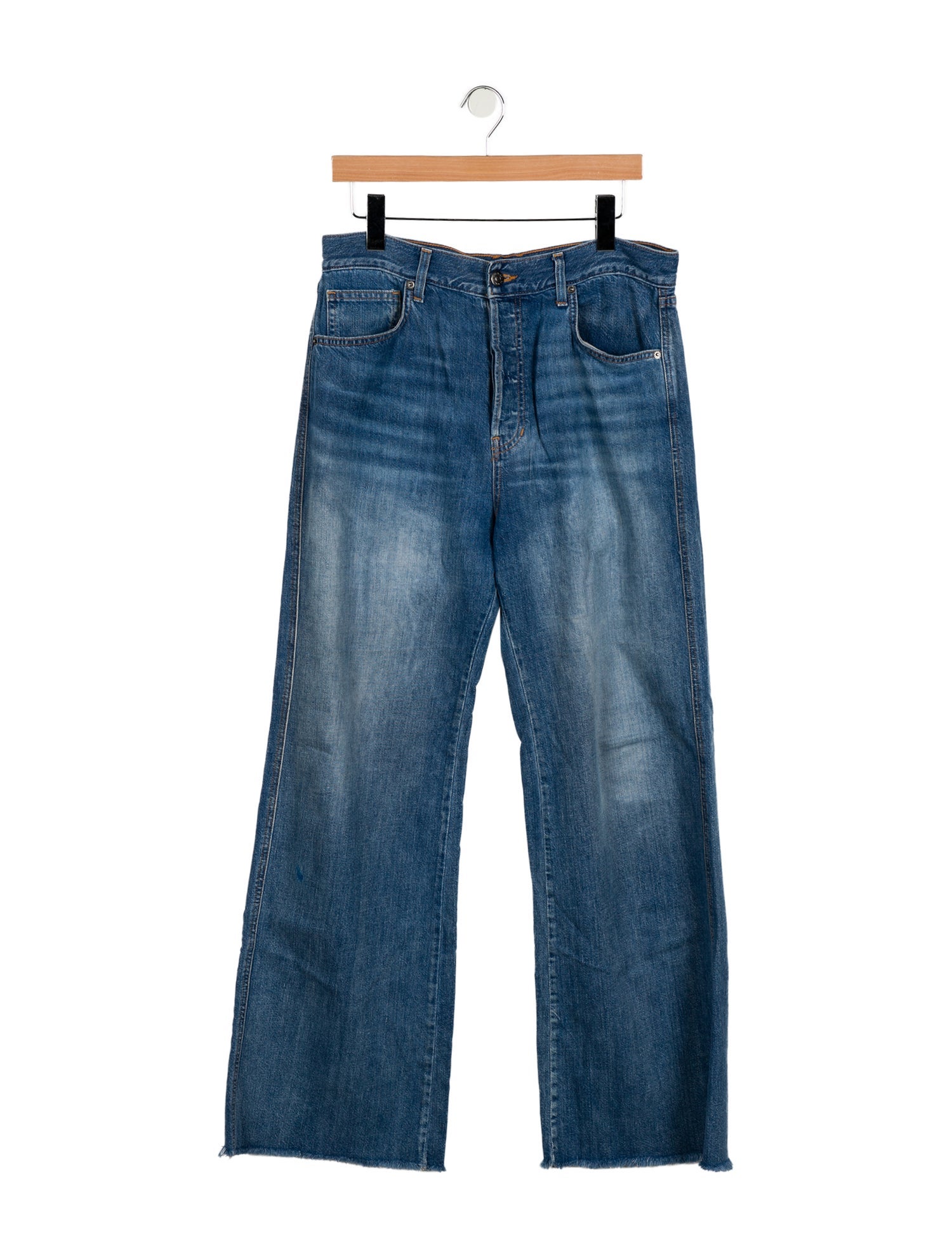 Veronica Beard High-Rise Wide Leg Jeans