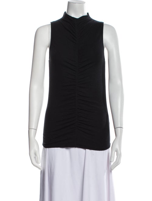 Veronica Beard Mock Neck Sleeveless Top