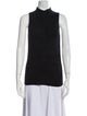 Veronica Beard Mock Neck Sleeveless Top