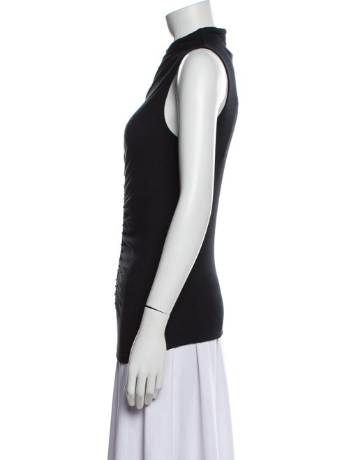 Veronica Beard Mock Neck Sleeveless Top
