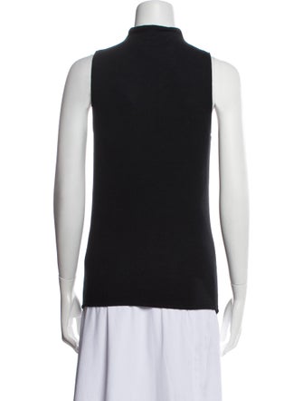 Veronica Beard Mock Neck Sleeveless Top
