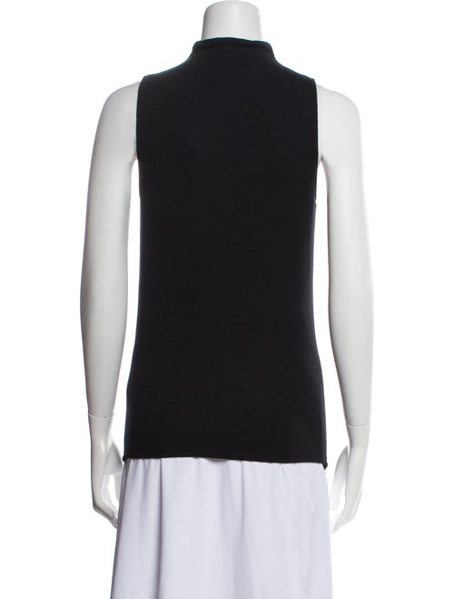 Veronica Beard Mock Neck Sleeveless Top