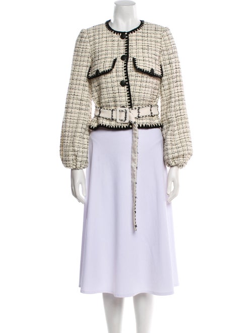 Veronica Beard Tweed Pattern Evening Jacket