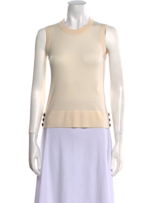 Veronica Beard Merino Wool Crew Neck Top