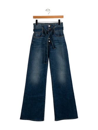 Veronica Beard High-Rise Wide Leg Jeans