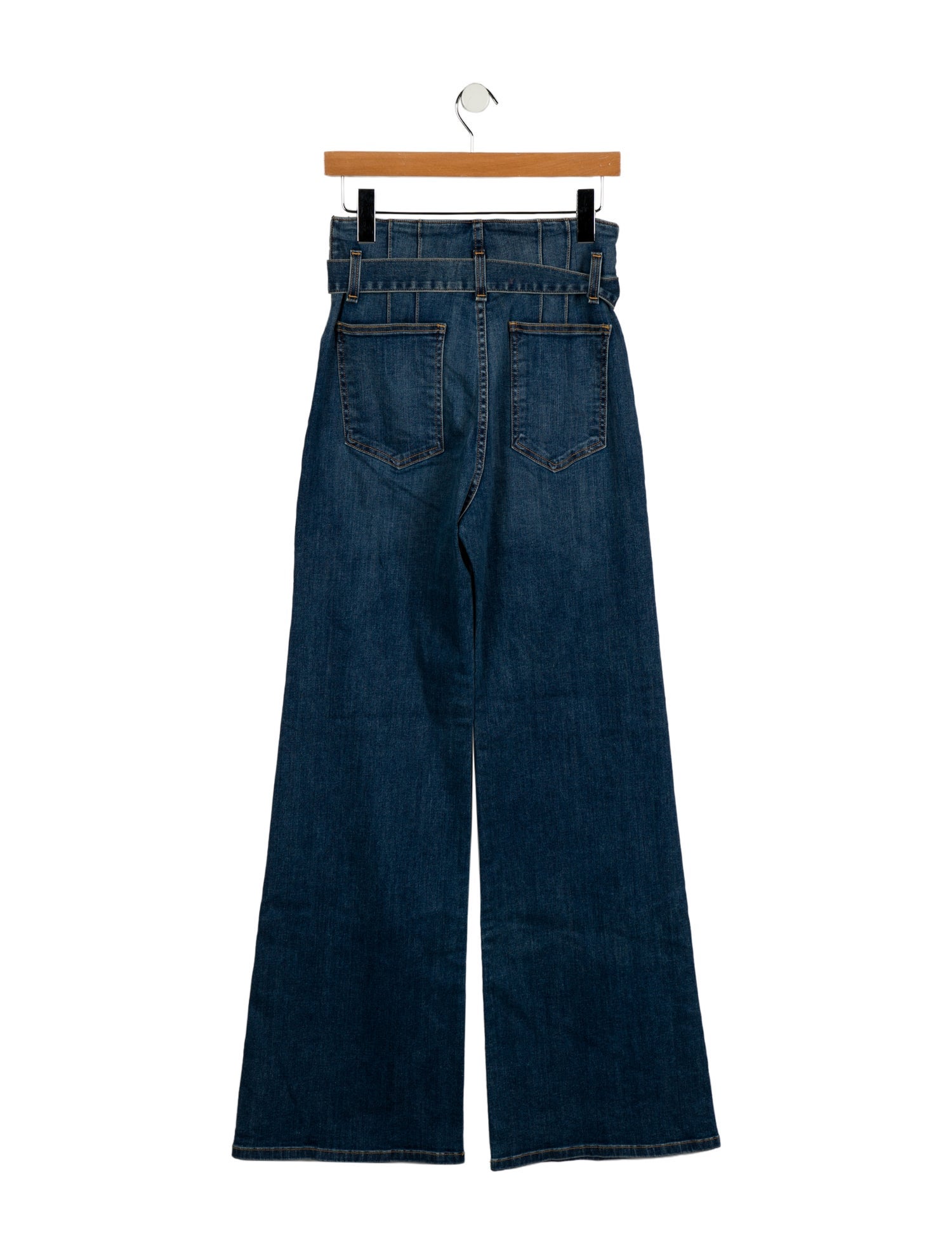 Veronica Beard High-Rise Wide Leg Jeans
