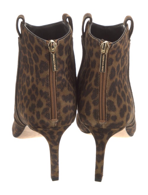 Veronica Beard Suede Animal Print Western Boots