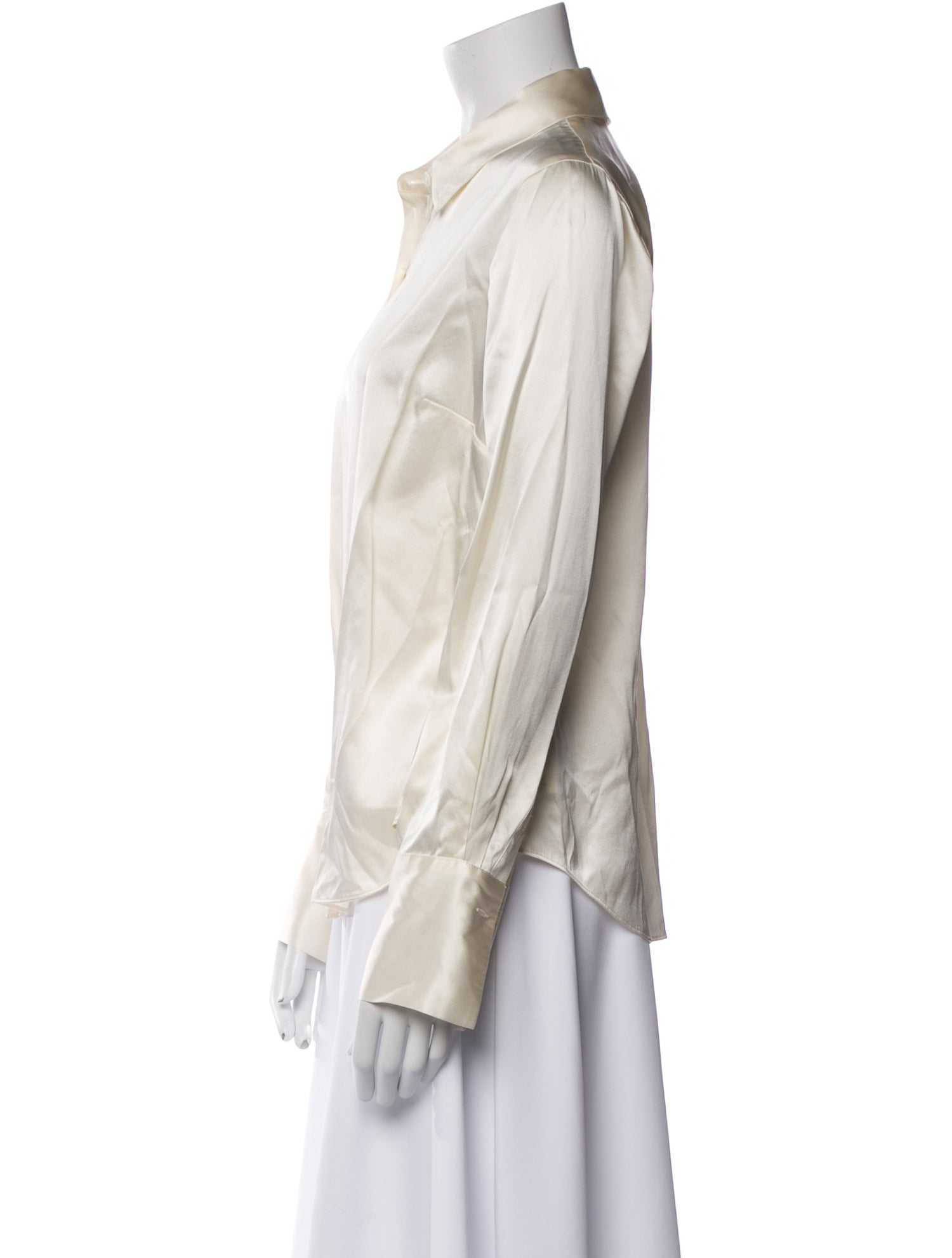 Veronica Beard Long Sleeve Button-Up Top