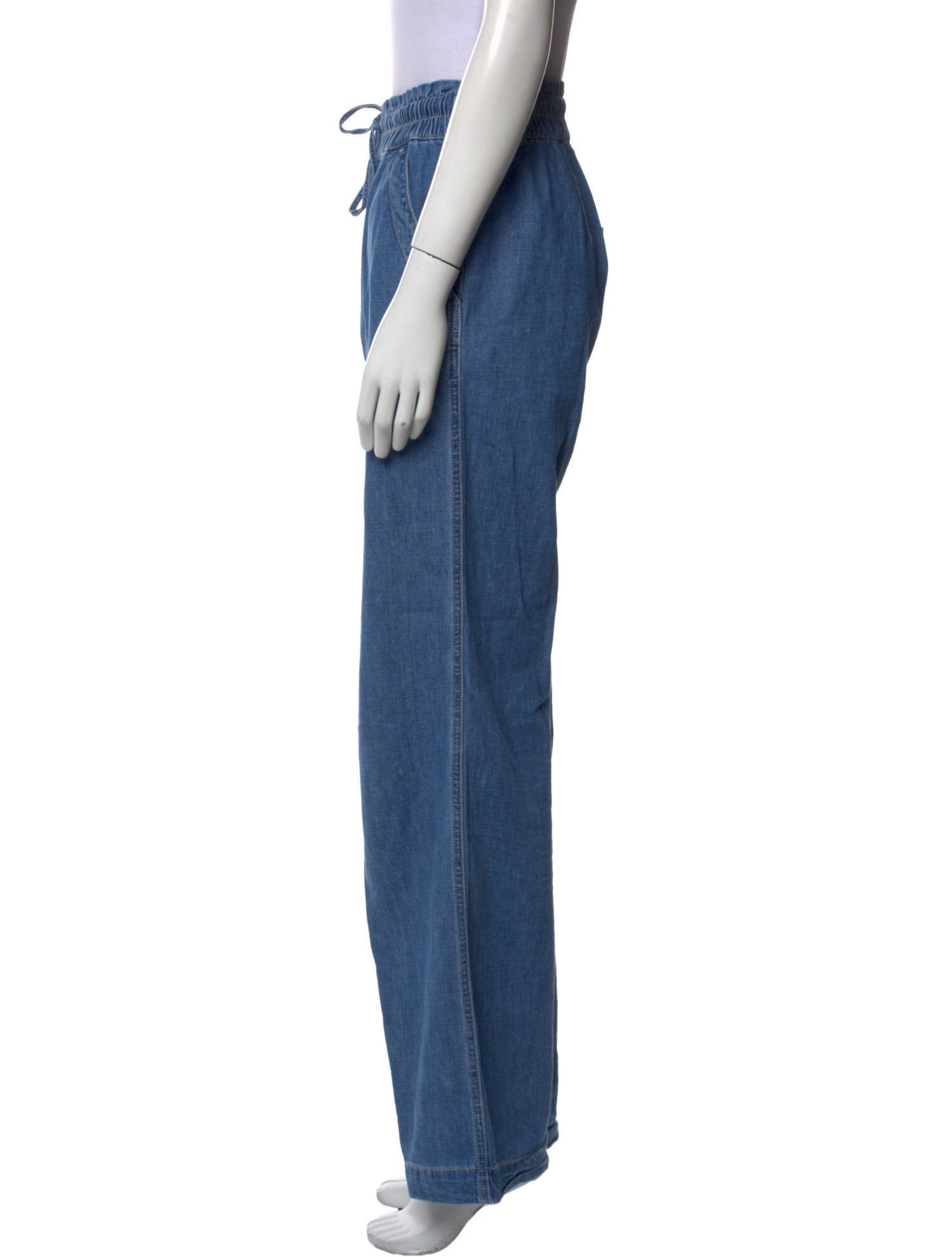 Veronica Beard High-Rise Wide Leg Jeans