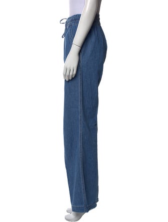 Veronica Beard High-Rise Wide Leg Jeans