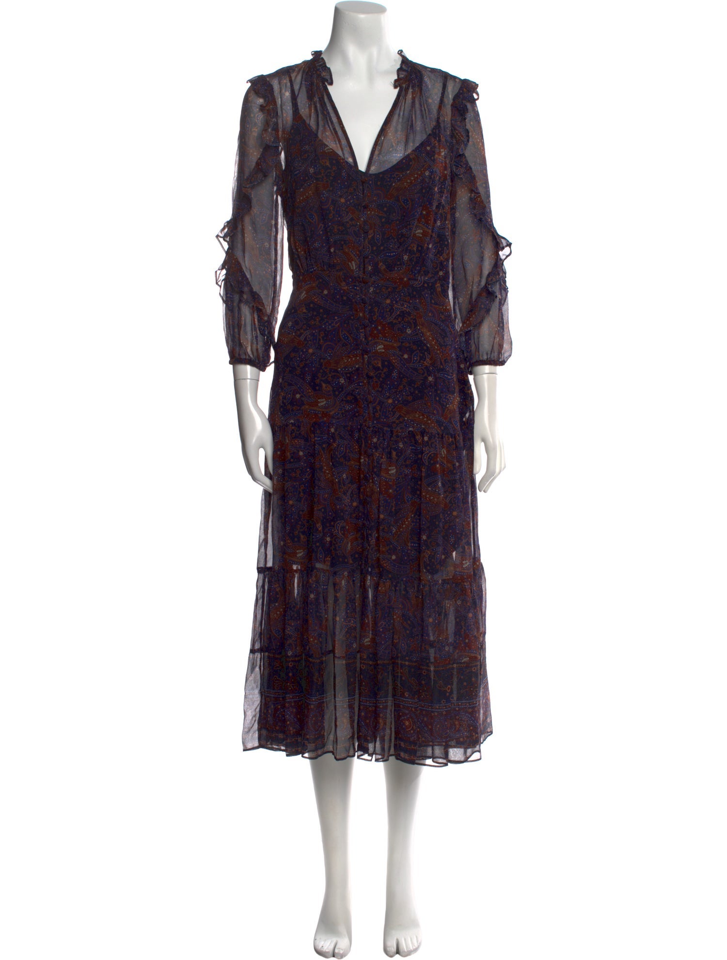 Veronica Beard Silk Midi Length Dress