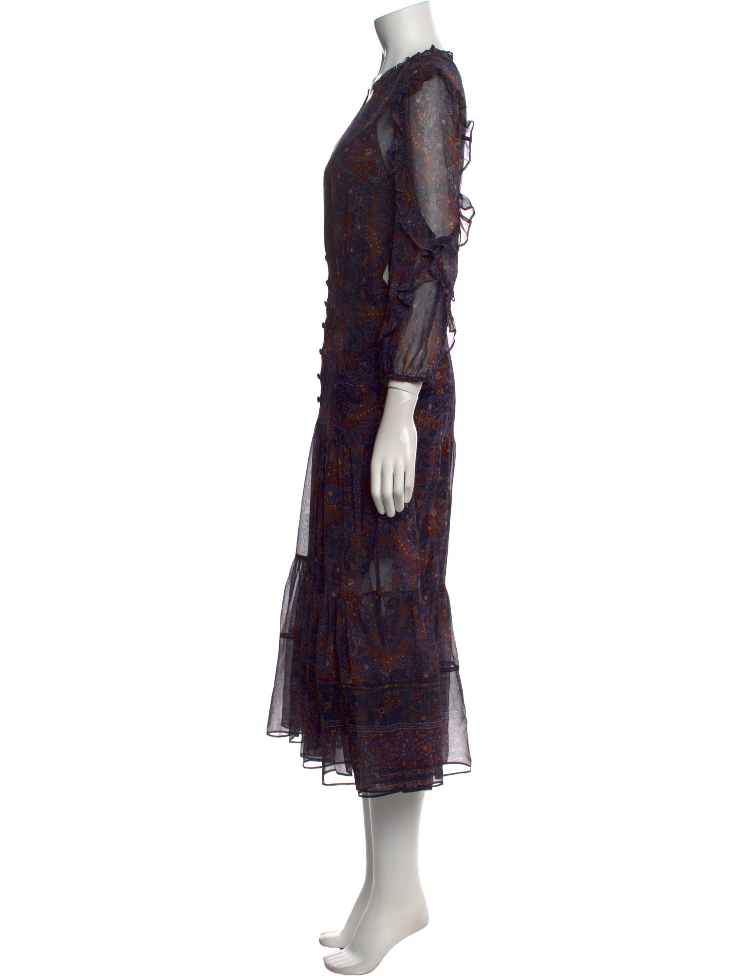 Veronica Beard Silk Midi Length Dress