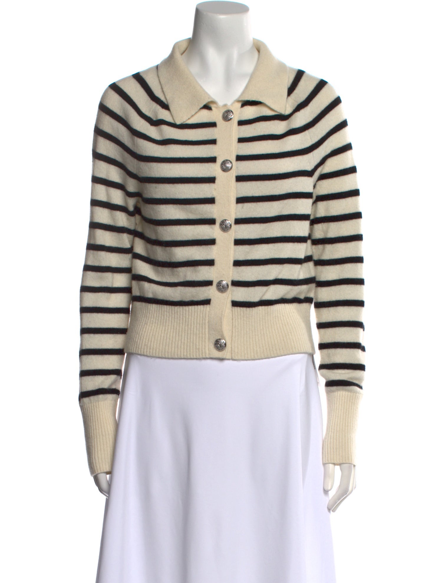 Veronica Beard Cashmere Striped Sweater