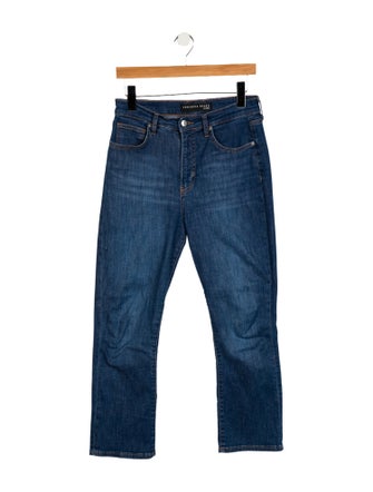 Veronica Beard High-Rise Straight Leg Jeans